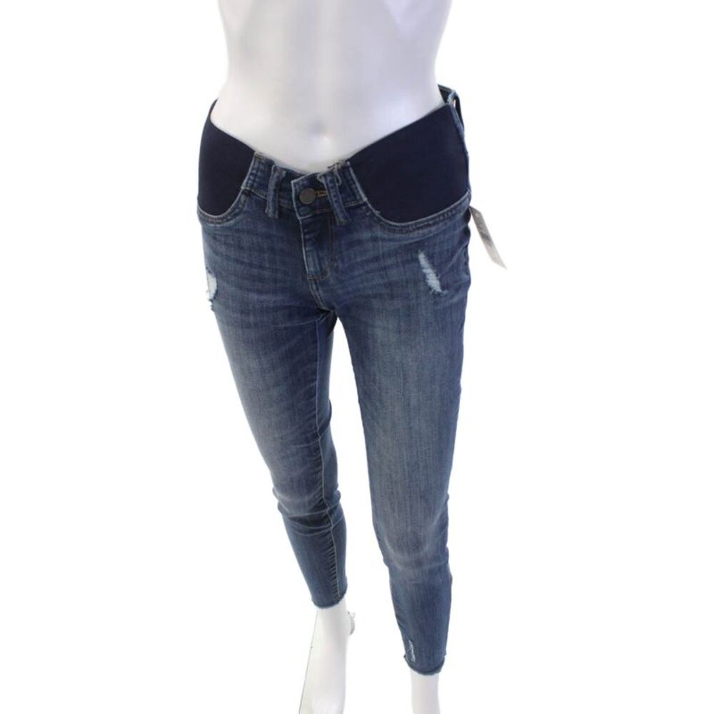 DL1961 Womens Emma Power Legging Skinny Maternity Jeans - Strobe Size 23